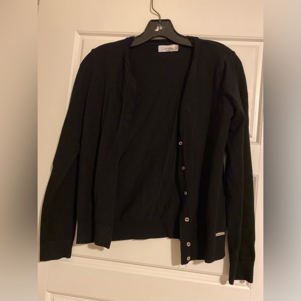 Calvin Klein black cardigan size small